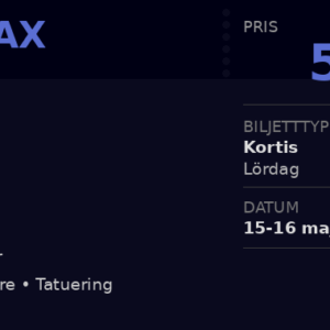 Kristiflax 2026 – Kortis Lördag 16 MAJ